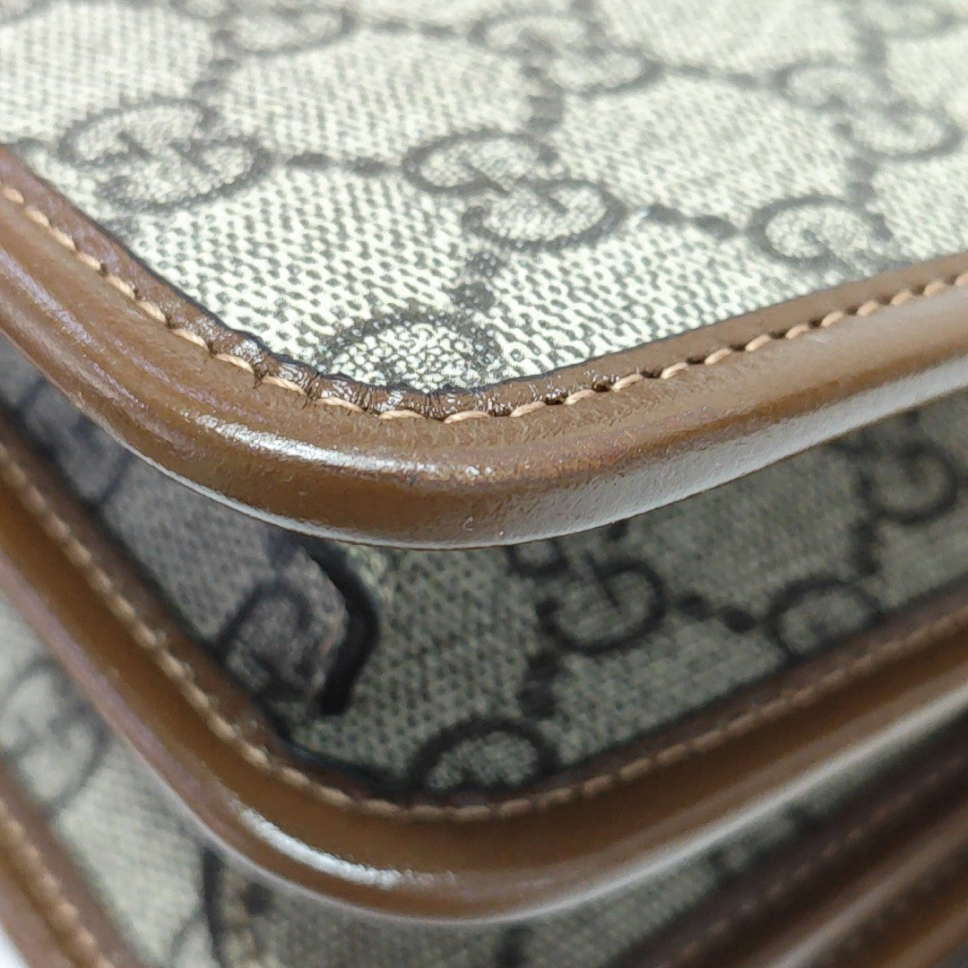 Retro Mini Monogram Coated Canvas Beige
