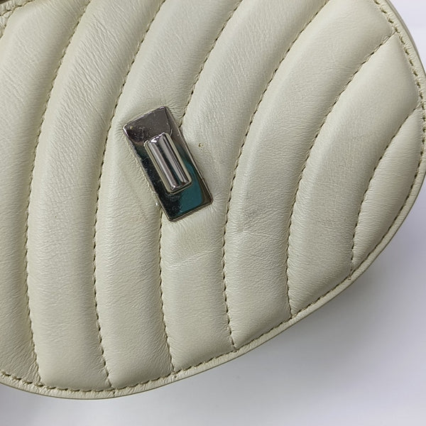 Drew Nano Quilted Calfskin White