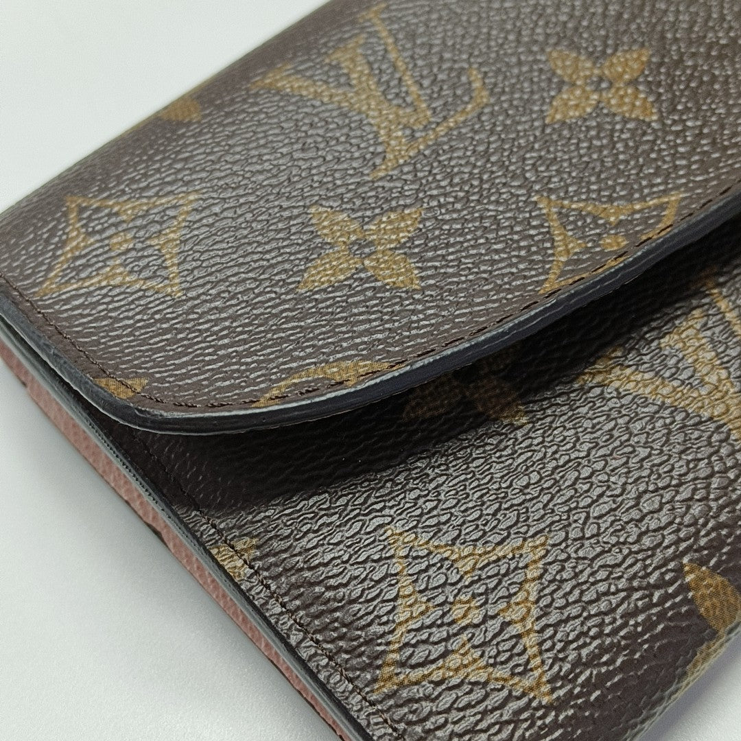 EMILIE Monogram Coated Canvas Brown Wallet