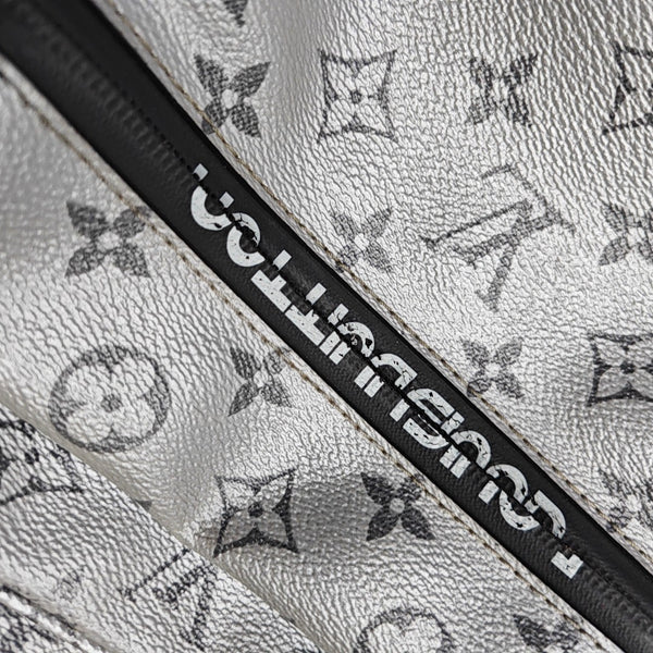 TRIO Monogram Calfskin Gray