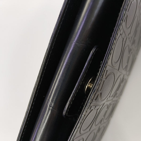 Calfskin Top Handle Bag Black