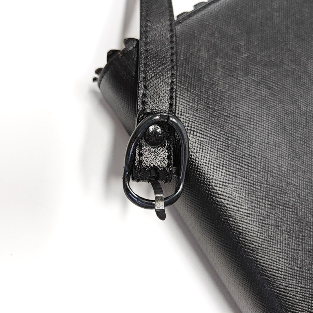 Calfskin Crossbody Bag Black