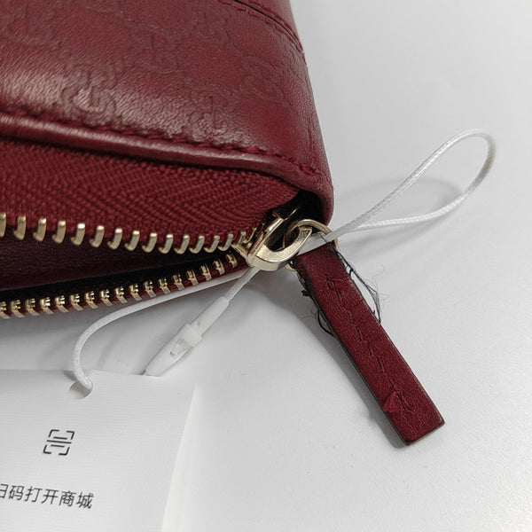 Monogram Calfskin Wallet Red