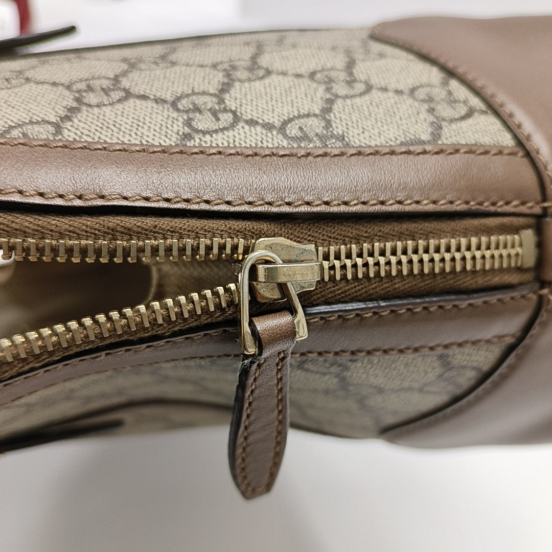 Microguccissima Monogram Coated Canvas Beige