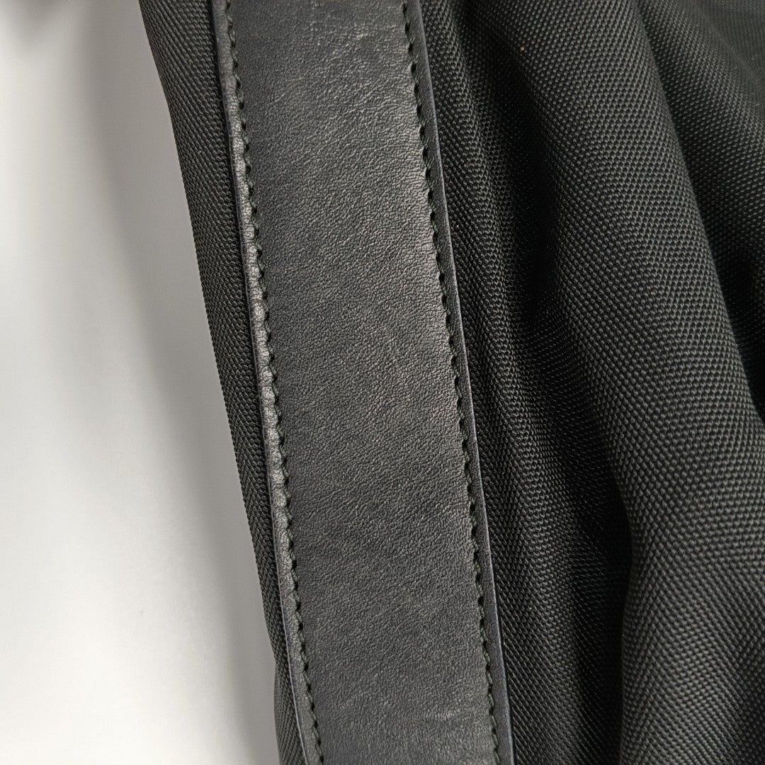 Nylon Top Handle Bag Black