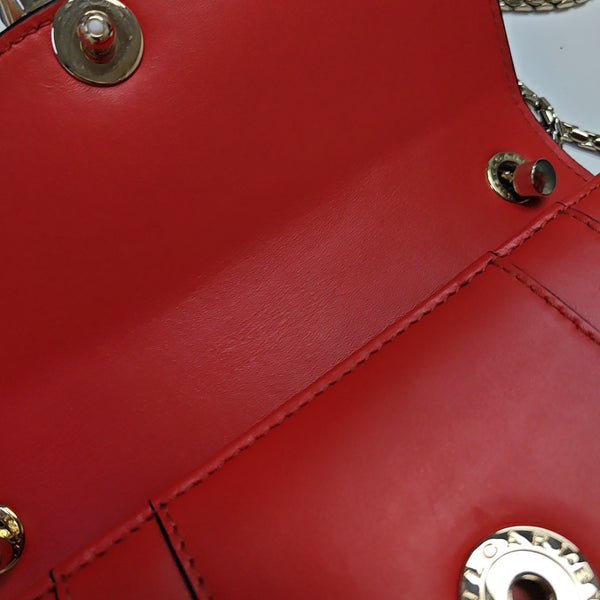 SERPENTI FOREVER Small Calfskin Red