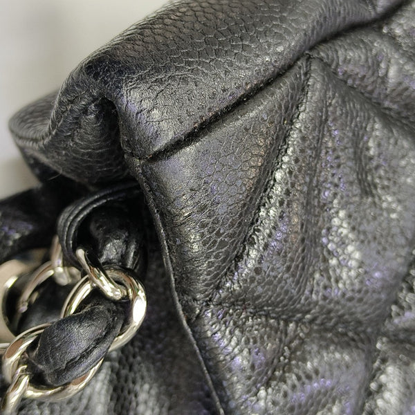 Quilted Grained Calfskin Black