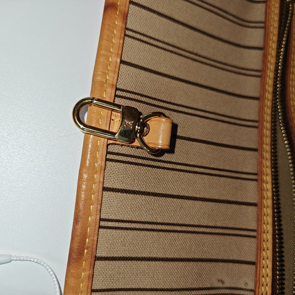 NEVERFULL MM Monogram Coated Canvas Brown