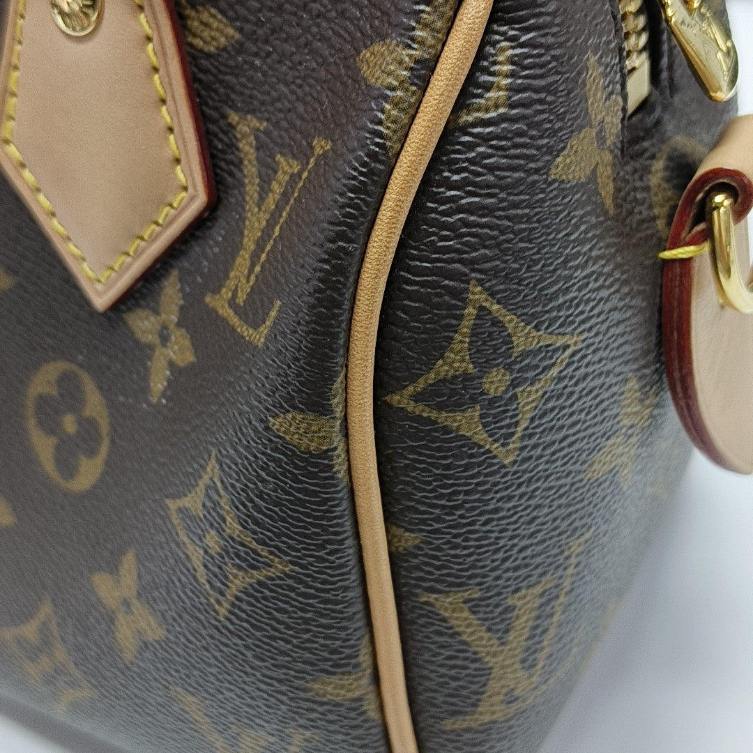 SPEEDY 20 Monogram Coated Canvas Brown