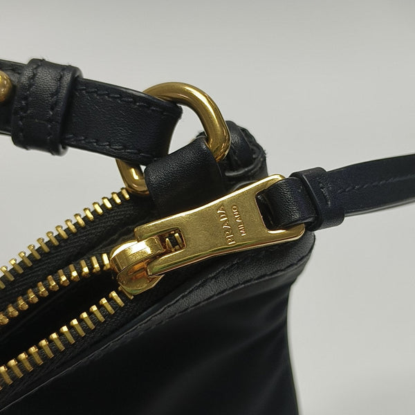 Fabric Shoulder Bag Small Black