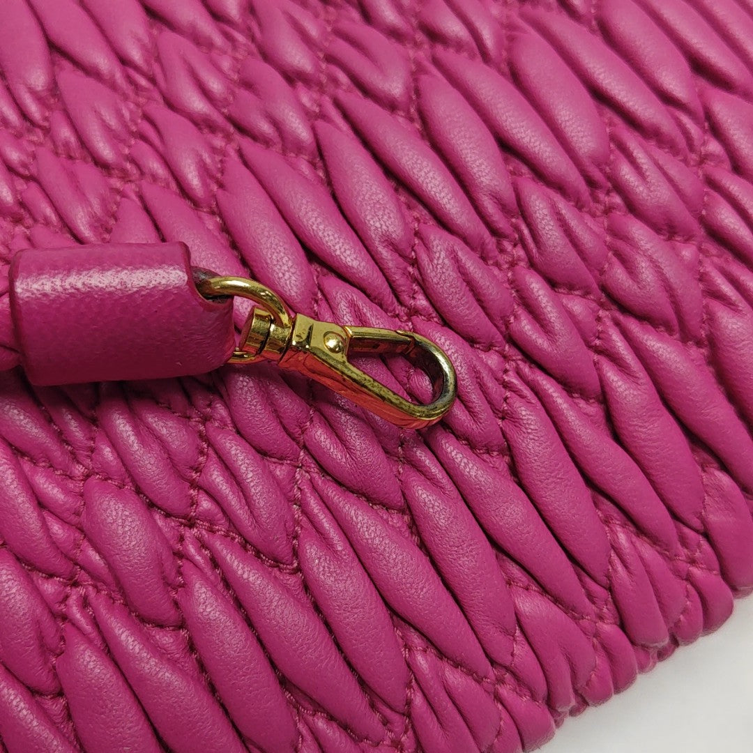 Crystal Quilted Lambskin Red