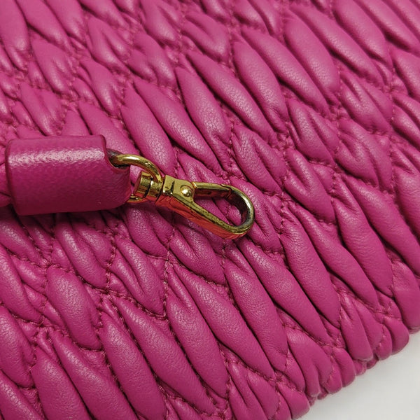 Crystal Quilted Lambskin Red