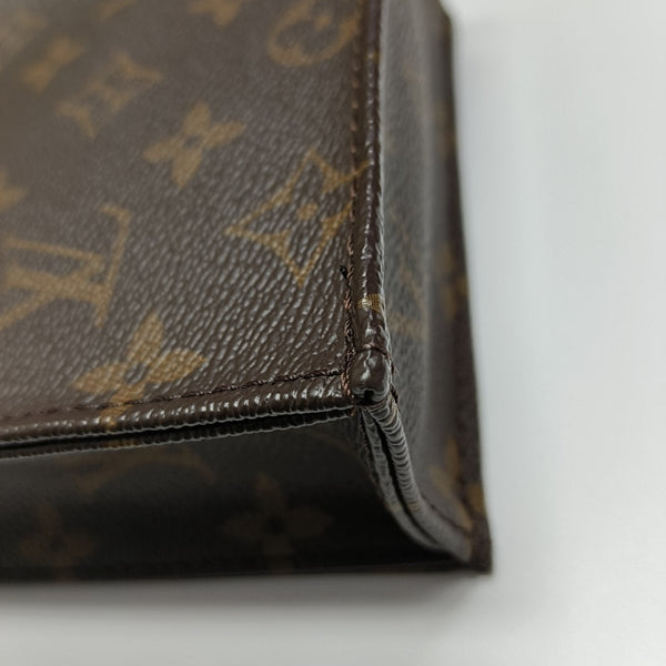 SAC PLAT Mini Monogram Coated Canvas Brown
