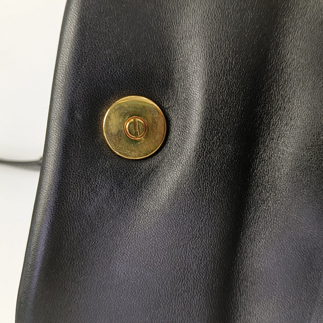 Dior Caro Small Cannage Calfskin Black