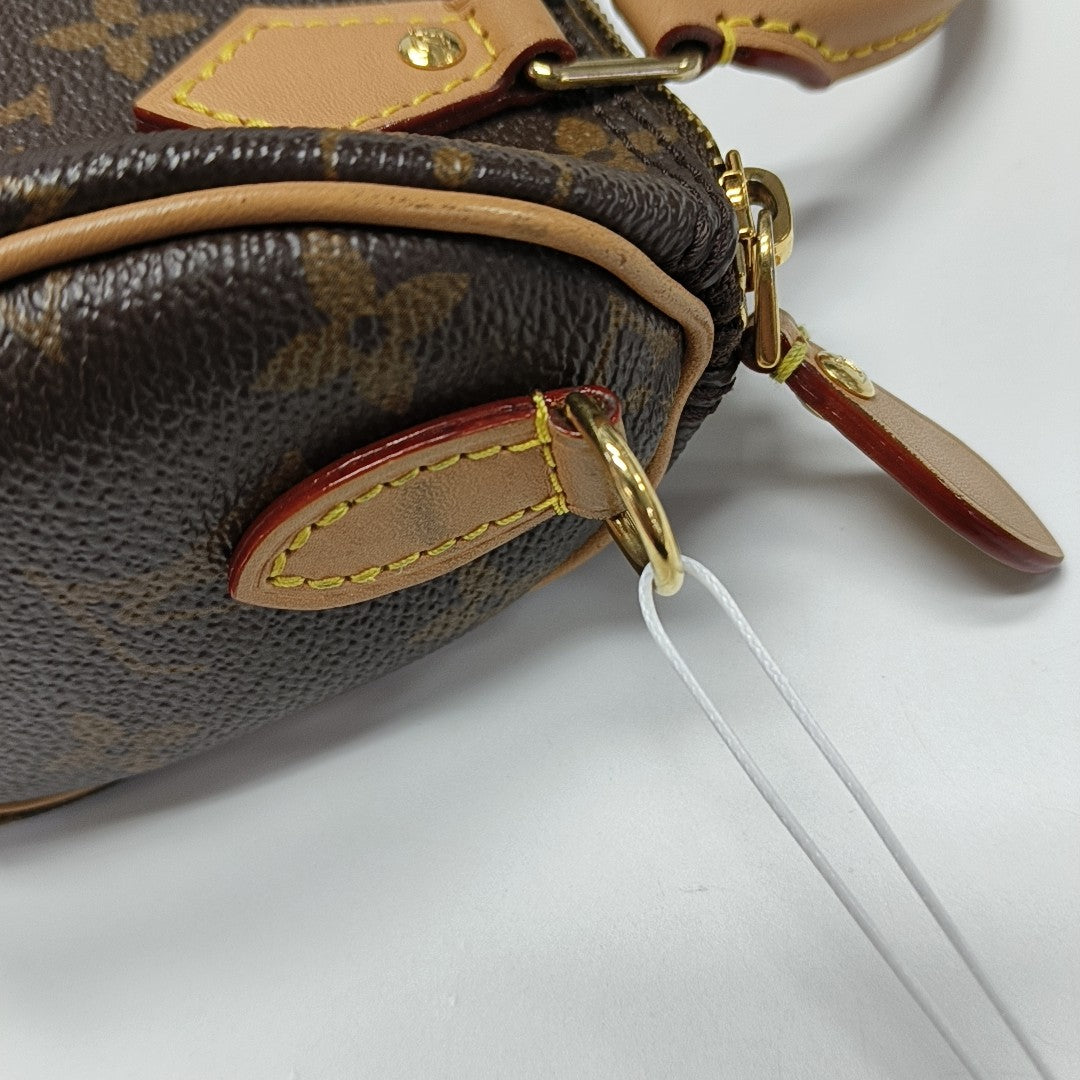 SPEEDY Nano Monogram Coated Canvas Brown