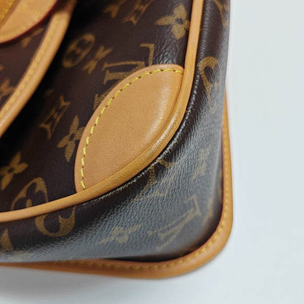 DIANE Monogram Coated Canvas Brown