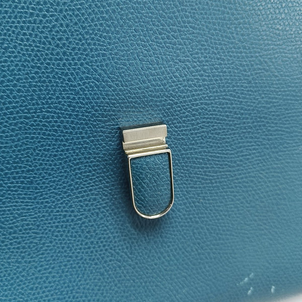 Calfskin Shoulder Bag Blue