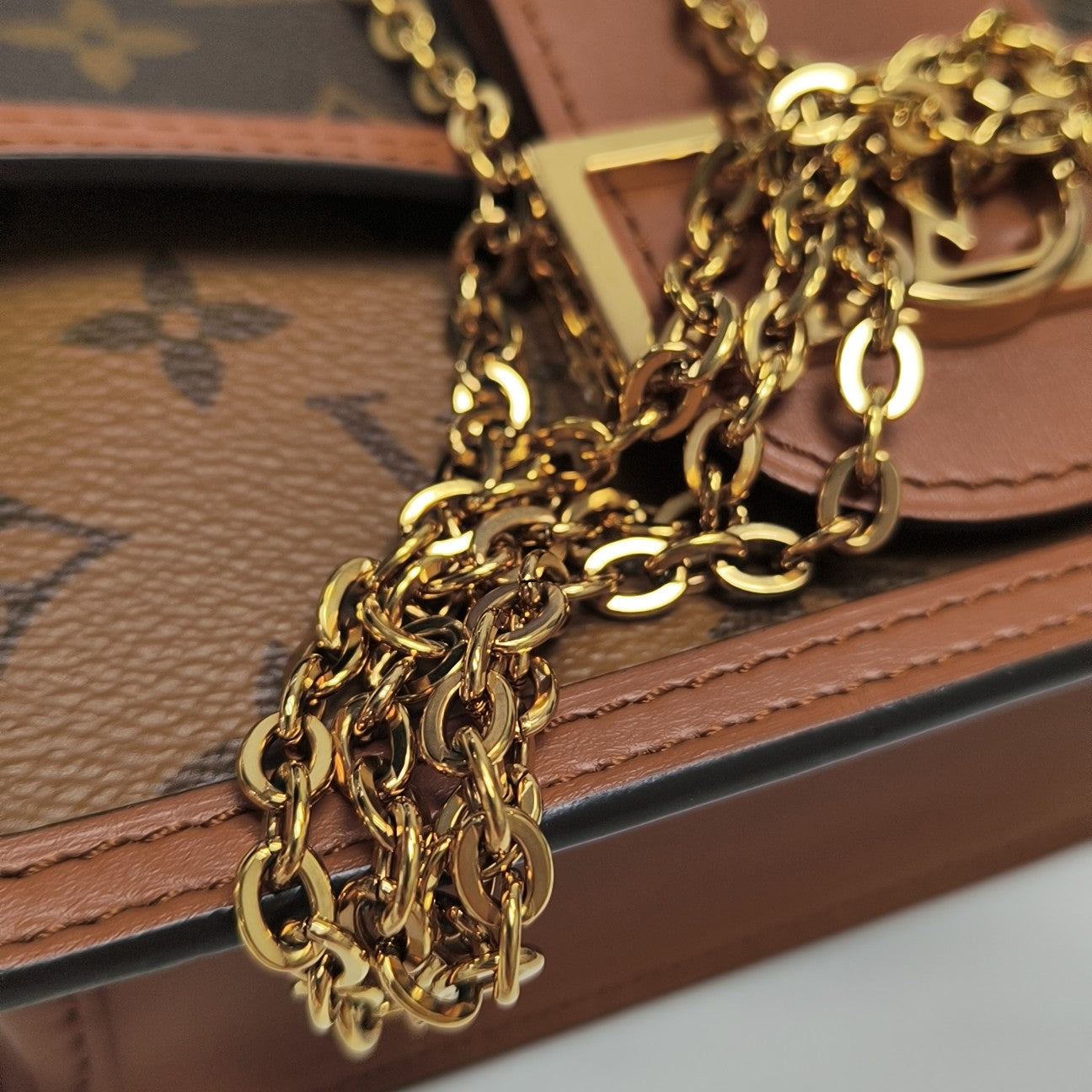 DAUPHINE WOC Monogram Coated Canvas Brown