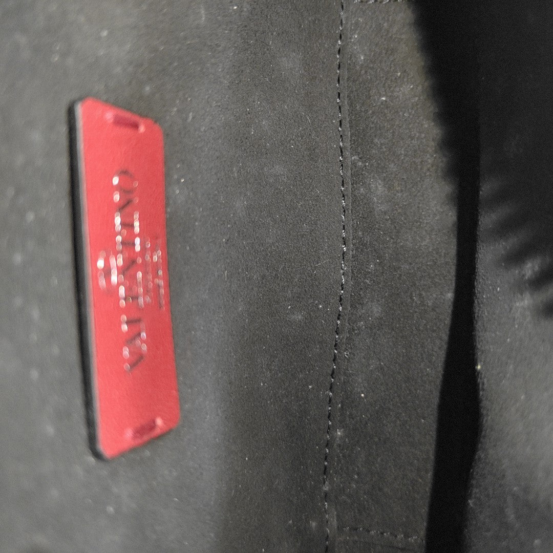 Vltn Small Calfskin Black