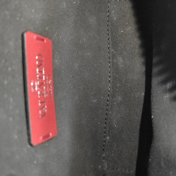 Vltn Small Calfskin Black