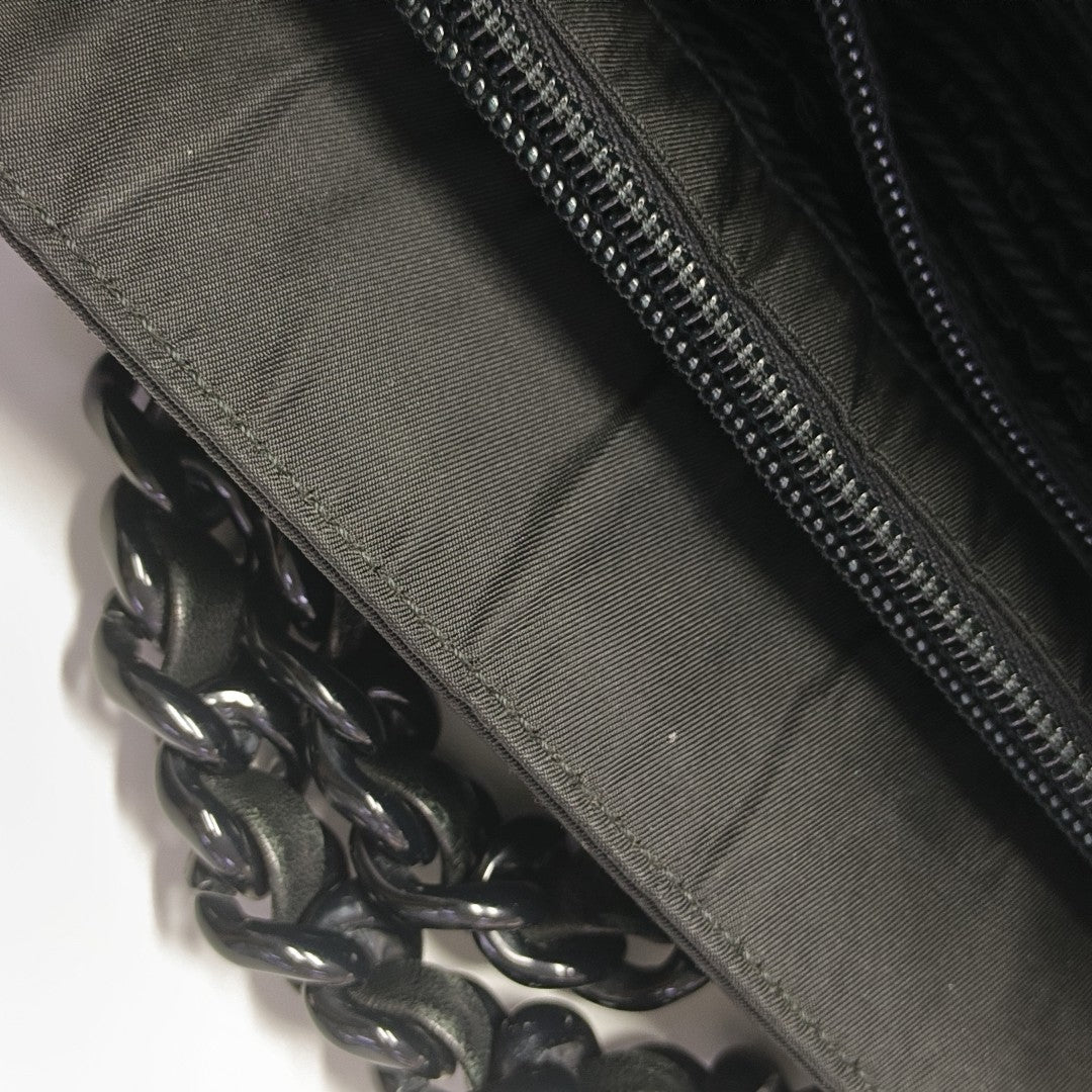 Nylon Shoulder Bag Black