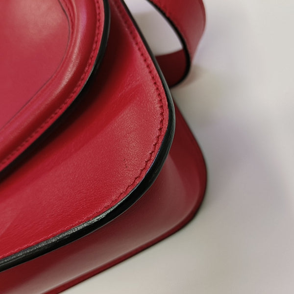 Calfskin Shoulder Bag Red