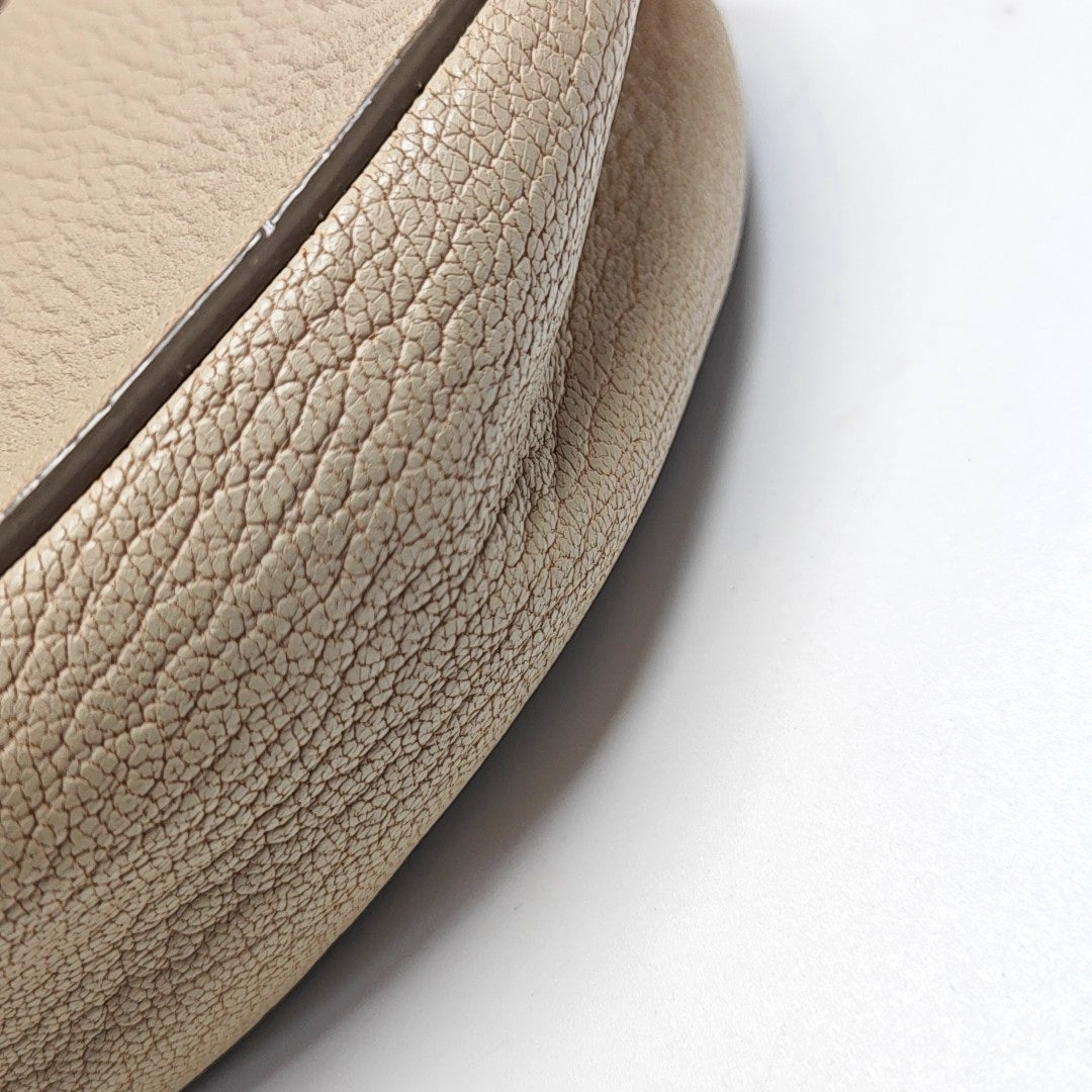 Authenticated pre-owned  Drew Mini Calfskin Beige - Shoulder Bag at Looply