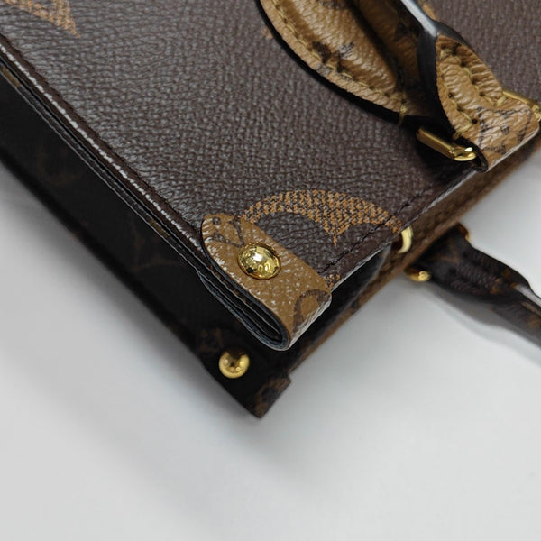 ONTHEGO PM Monogram Coated Canvas Brown