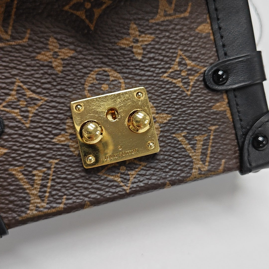 TRUNK Monogram Coated Canvas Brown