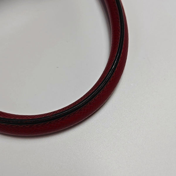Double Medium Saffiano Calfskin Red