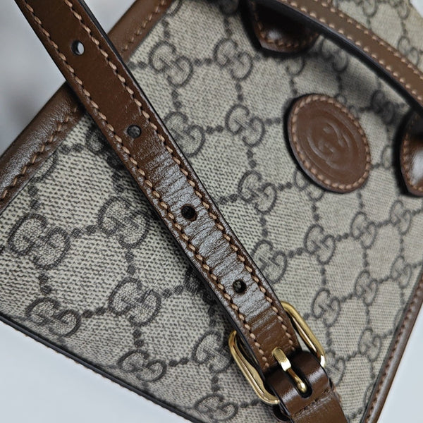 Retro Mini Monogram Coated Canvas Beige
