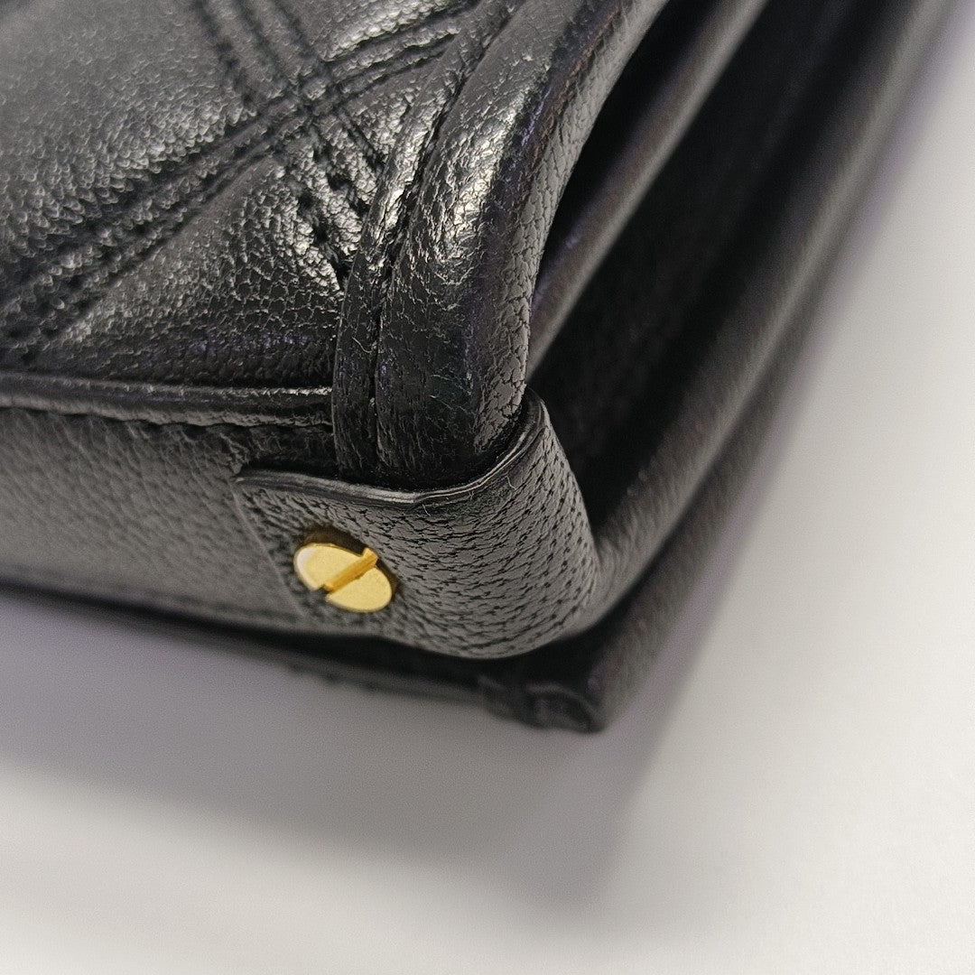 BECKY Quilted Calfskin Black