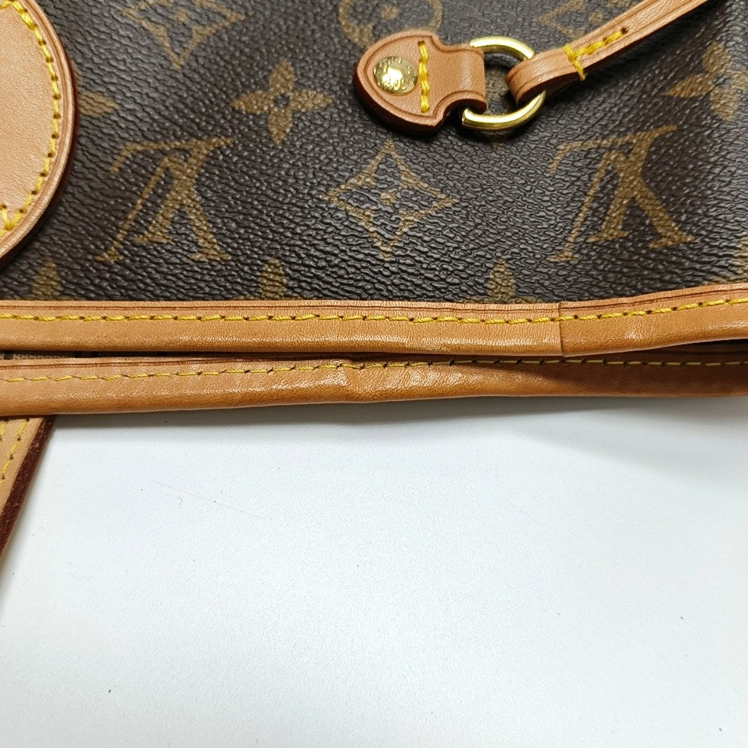 NEVERFULL MM Monogram Coated Canvas Brown