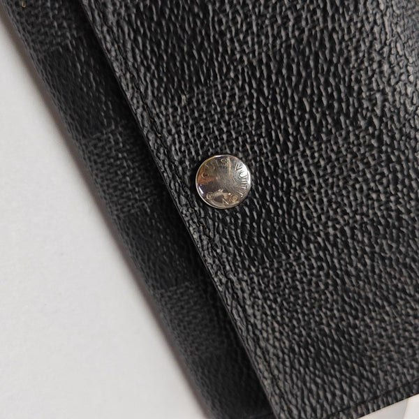 Damier Graphite Coated Canvas Key Pouch Gray