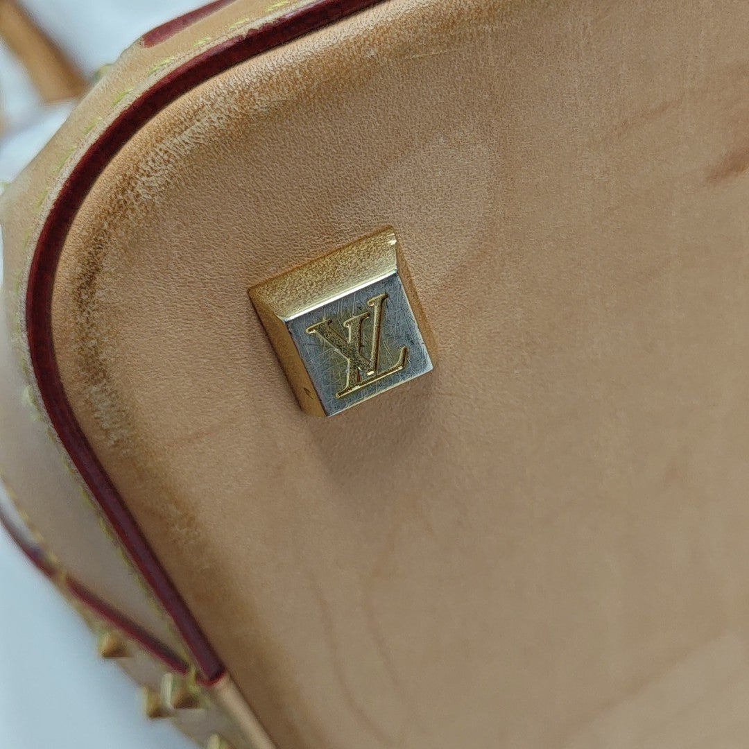 LV × TM SHARLEEN GM Monogram Coated Canvas White