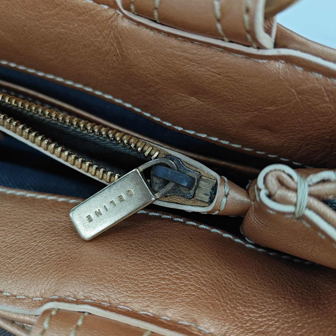 Canvas Top Handle Bag Blue