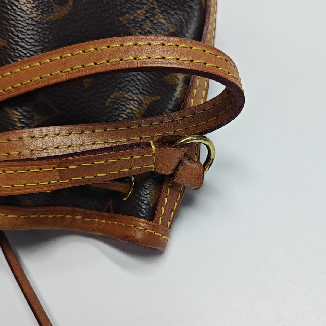 NÉONOÉ Nano Monogram Coated Canvas Brown