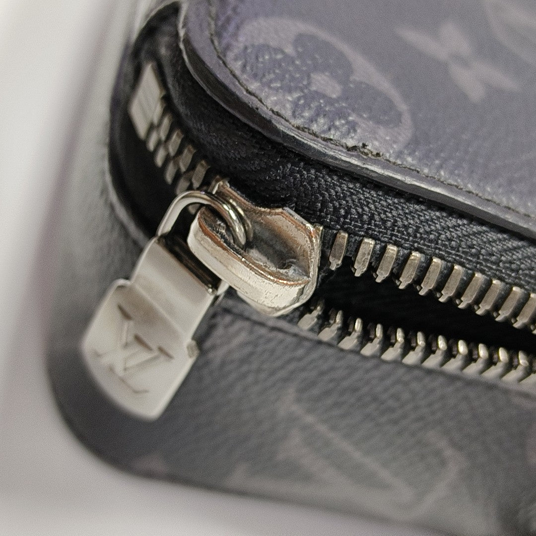 ALPHA Monogram Coated Canvas Black