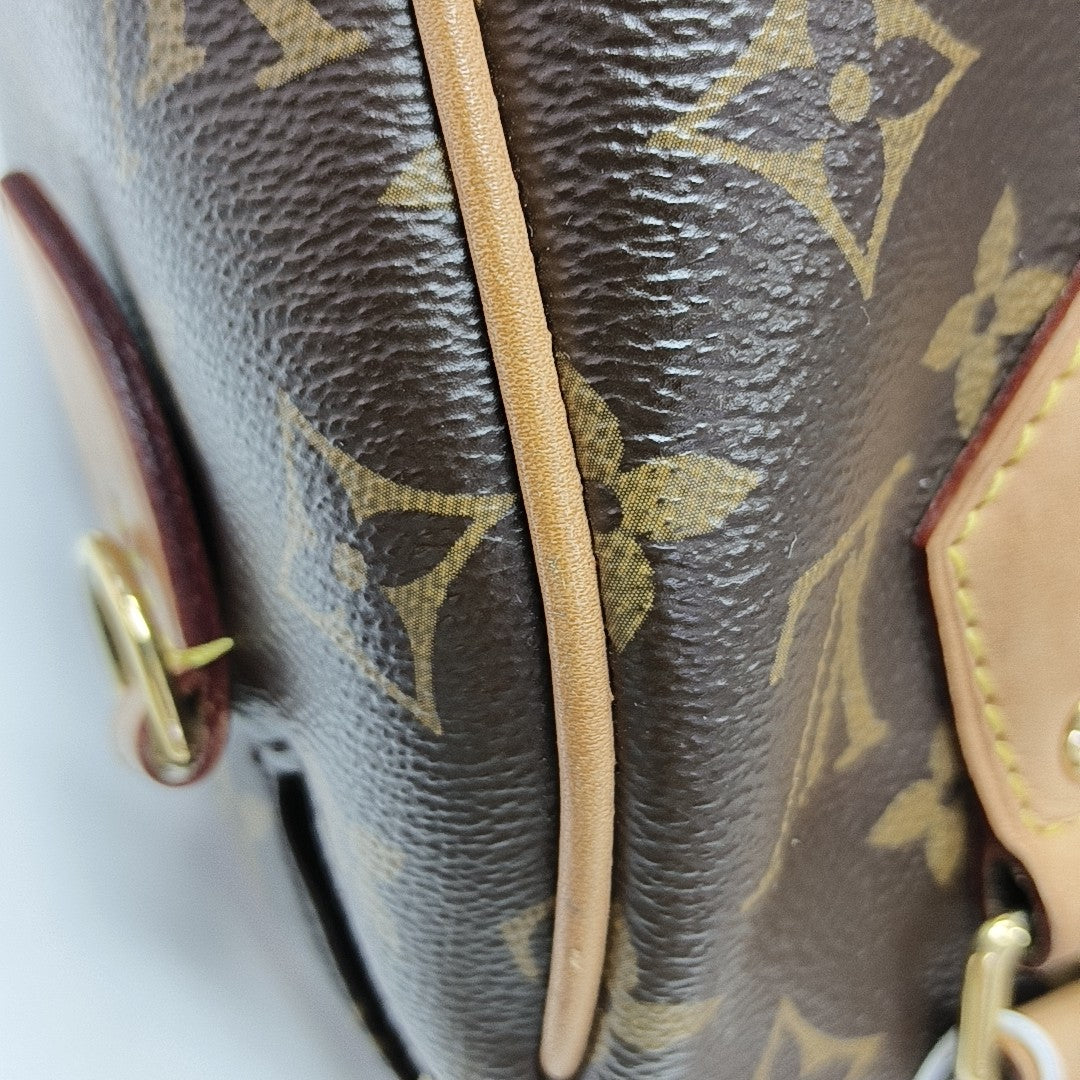 SPEEDY 20 Monogram Coated Canvas Brown