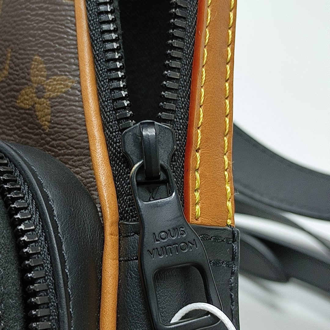 AMAZON Damier Ebene Coated Canvas Brown