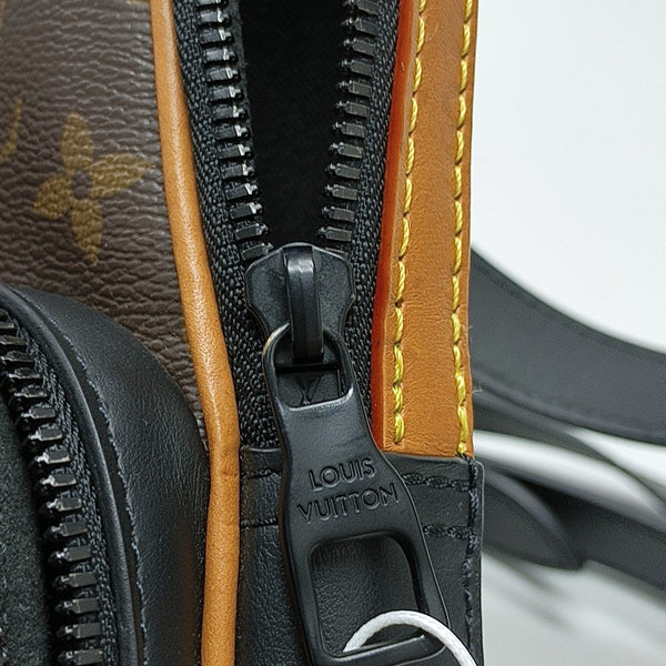 AMAZON Damier Ebene Coated Canvas Brown