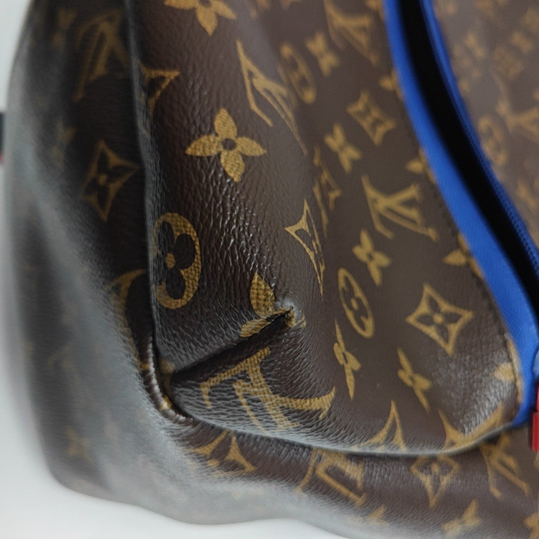 JOSH Monogram Coated Canvas Brown
