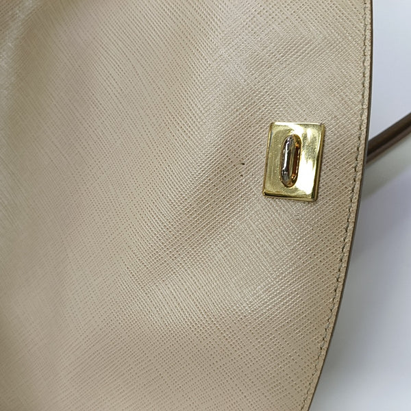 Calfskin Shoulder Bag Beige