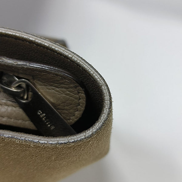 TRAPEZE Small Calfskin Gray