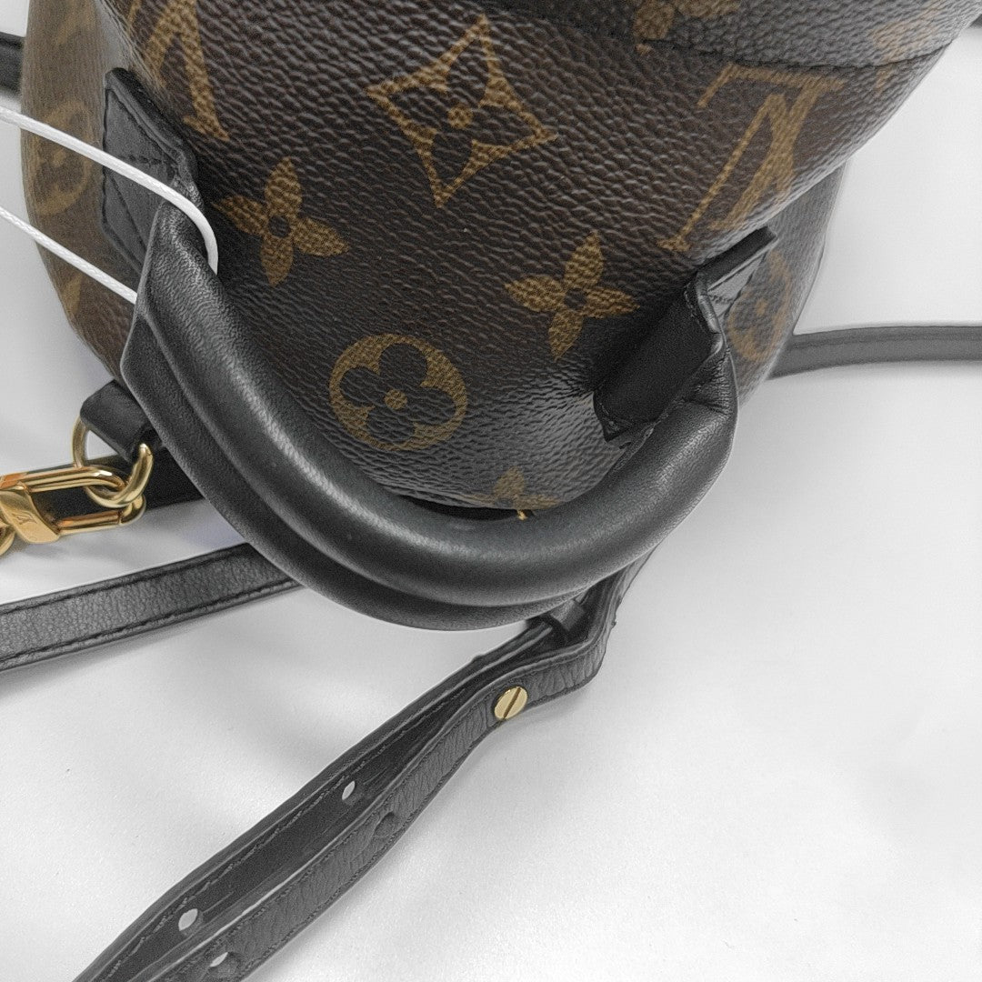 PALM SPRINGS Mini Monogram Coated Canvas Brown