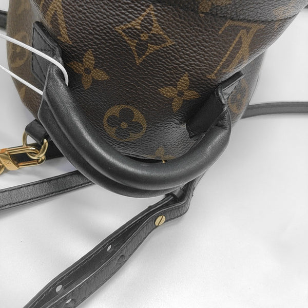 PALM SPRINGS Mini Monogram Coated Canvas Brown