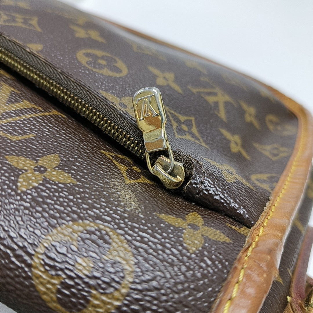 MENILMONTANT MM Monogram Coated Canvas Brown