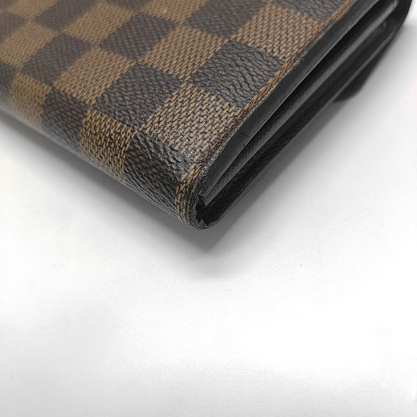 JOSÉPHINE Damier Ebene Coated Canvas Brown Wallet