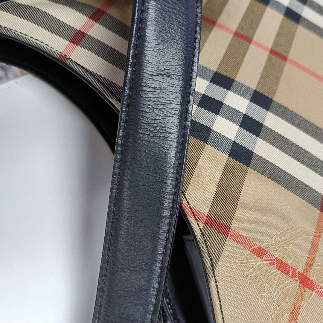 Canvas Top Handle Bag Beige