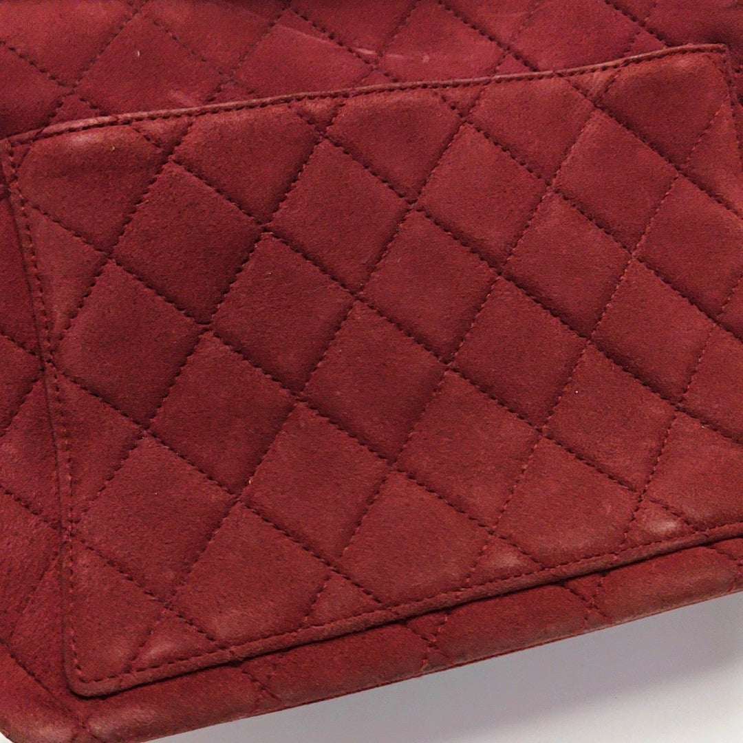 Quilted Suede Red